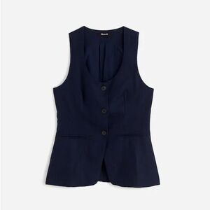 NEW W/ FLAW Madewell Scoopneck
Cutaway Vest 10